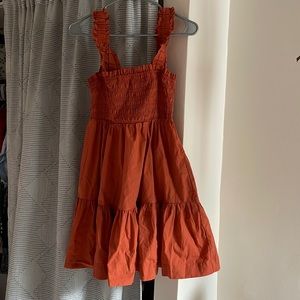 Abercrombie medium orange dress with pockets